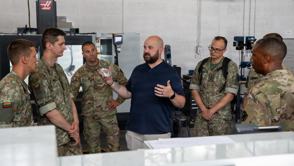 Lithuanian Delegation tours 21st Theater Sustainment Command Innovation Center