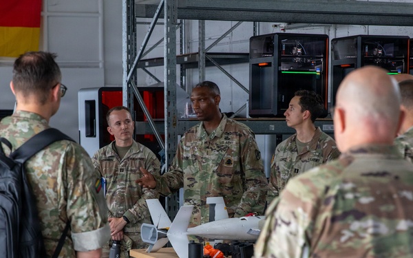 Lithuanian Delegation tours 21st Theater Sustainment Command Innovation Center
