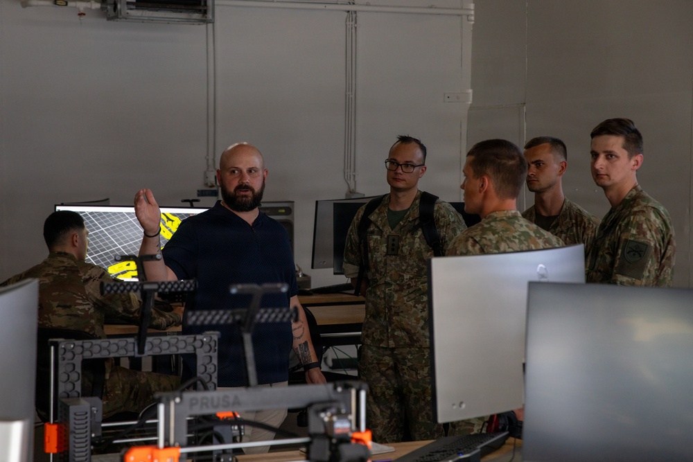 Lithuanian Delegation tours 21st Theater Sustainment Command Innovation Center