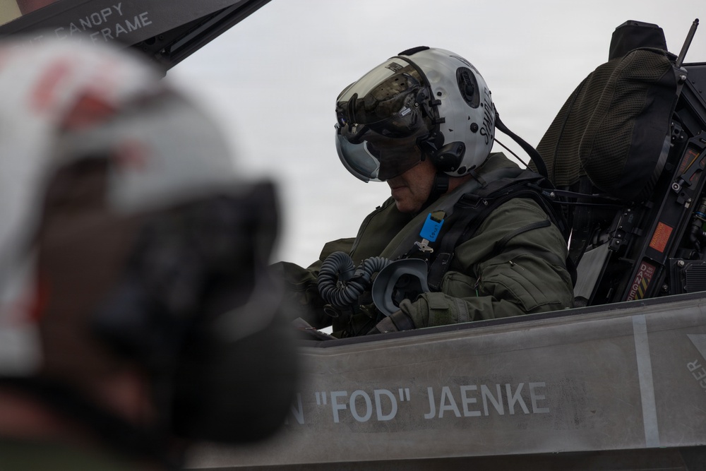 VMFA-242 flies out of Andersen Air Force Base during Valiant Shield