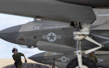 VMFA-242 flies out of Andersen Air Force Base during Valiant Shield