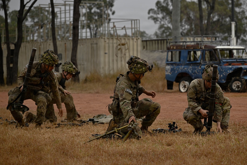 Southern Jackaroo 26: U.S. Army Soldiers Conduct Mortar Drills