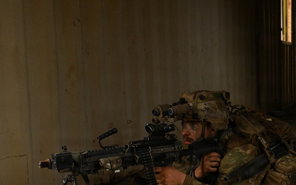 Southern Jackaroo 26: U.S. Army Soldier Guards a Door