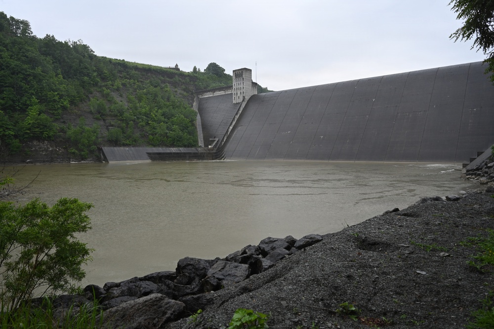 Mount Morris Dam Viewed from North Access Road