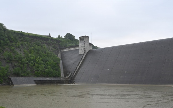 Mount Morris Dam Viewed from North Access Road