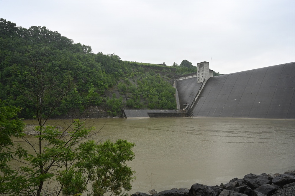 Mount Morris Dam Viewed from North Access Road