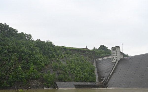 Mount Morris Dam Viewed from North Access Road
