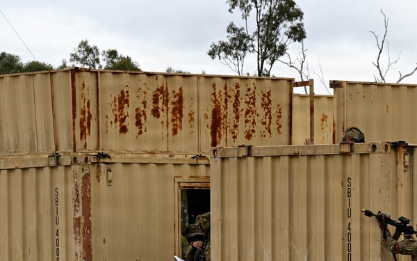 Southern Jackaroo 26: U.S. Army Soldiers Defend During Simulated Attacks