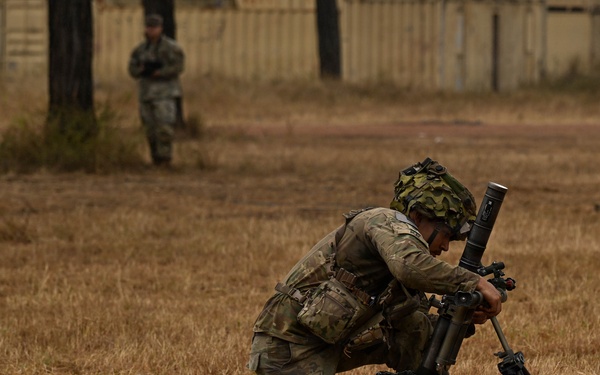 Southern Jackaroo 26: U.S. Army Soldier Conducts Mortar Drill