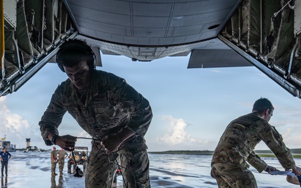 39th AS simulates airdrops and transports cargo for VS26