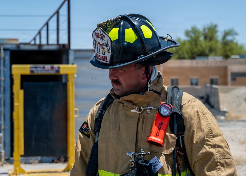 Fire protection specialists conduct controlled burn training event