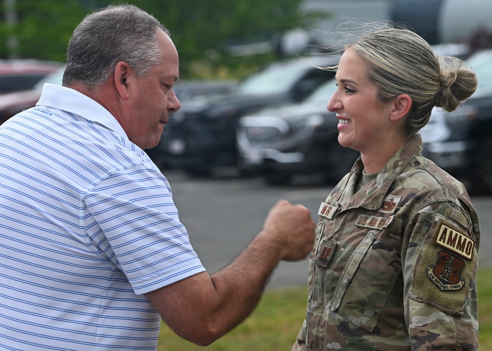 104th Fighter Wing promotes Walker to Captain