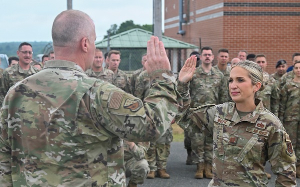 104th Fighter Wing promotes Walker to Captain