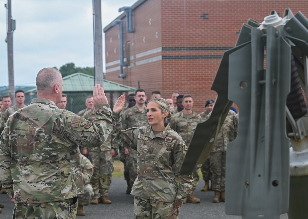 104th Fighter Wing promotes Walker to Captain