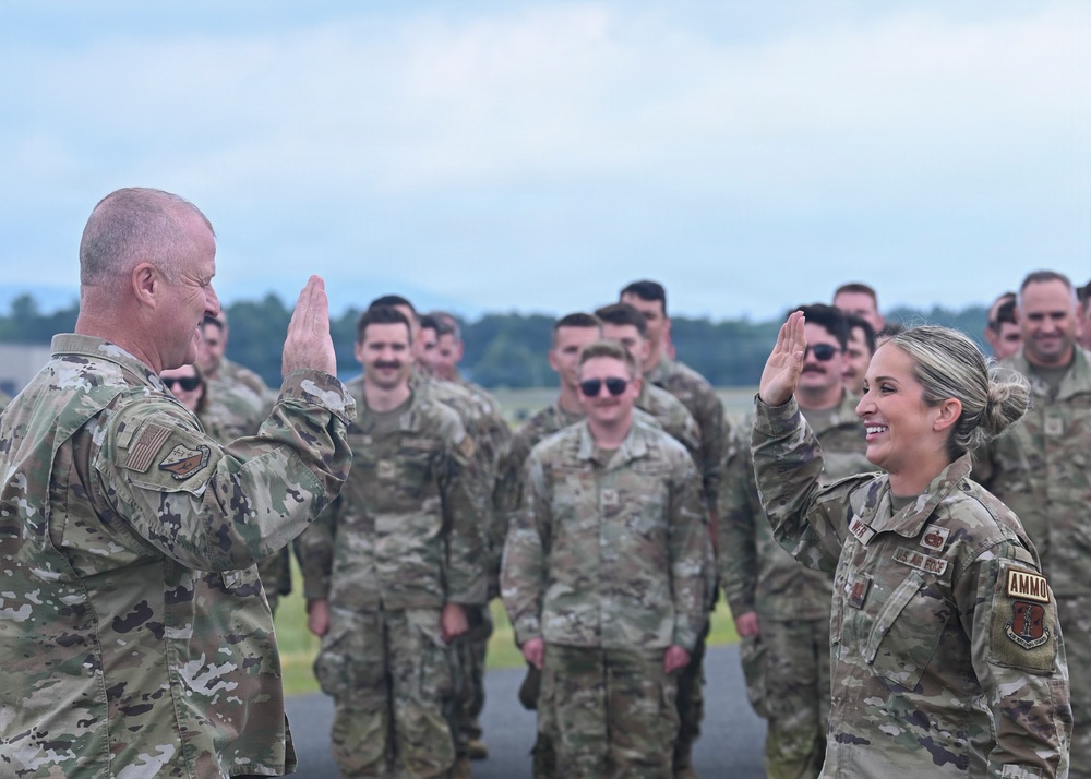 104th Fighter Wing promotes Walker to Captain