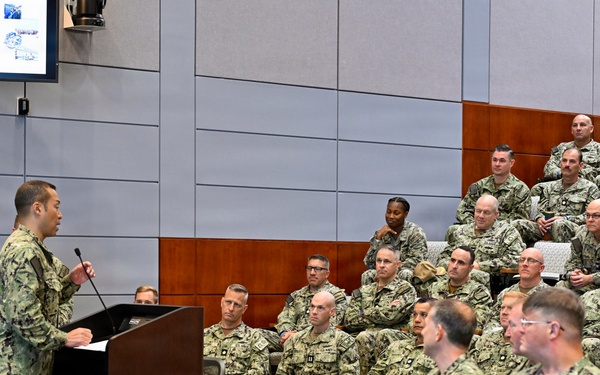 Rear Adm. Epps speaks at the 2026 National Supply Readiness Symposium