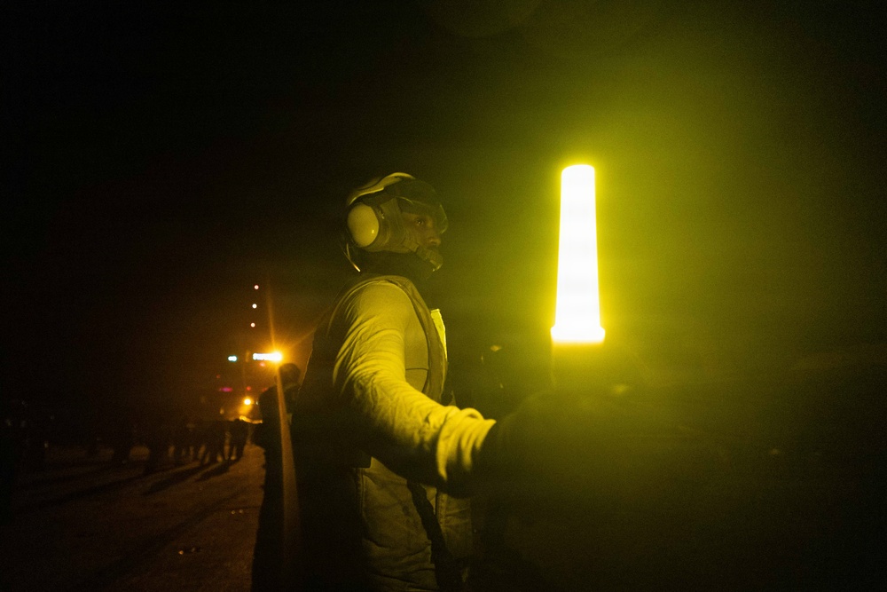 USS George H.W. Bush Night Flight Ops