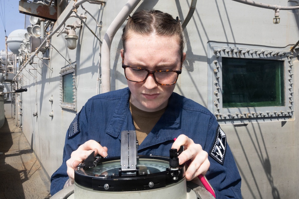 USS George H.W. Bush Sailors Stand the Watch