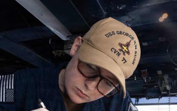 USS George H.W. Bush Sailors Stand the Watch