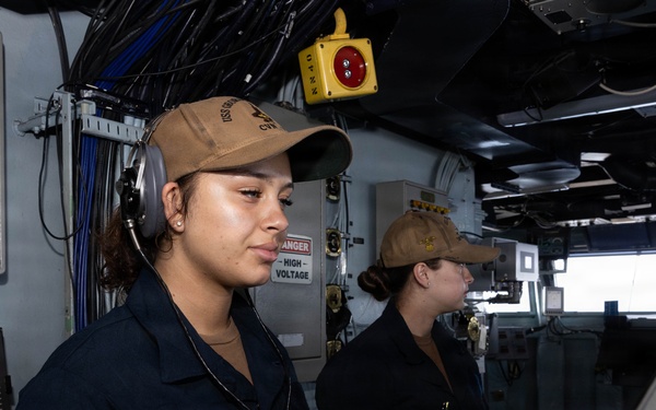 USS George H.W. Bush Sailors Stand the Watch