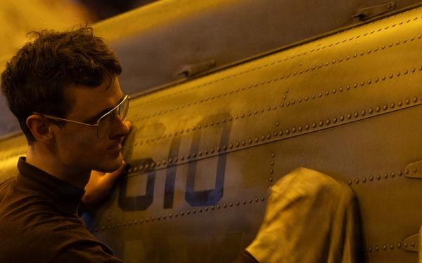 USS George H.W. Bush Sailors Conduct Aircraft Maintenance