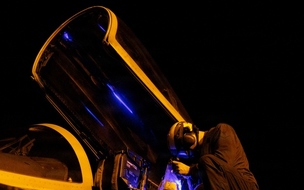 USS George H.W. Bush Sailors Conduct Aircraft Maintenance