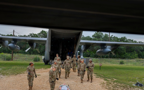 Airman train for patient transport operations