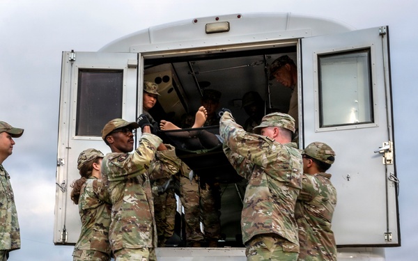 Airman train for patient transport operations