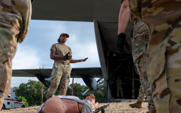 Airman train for patient transport operations