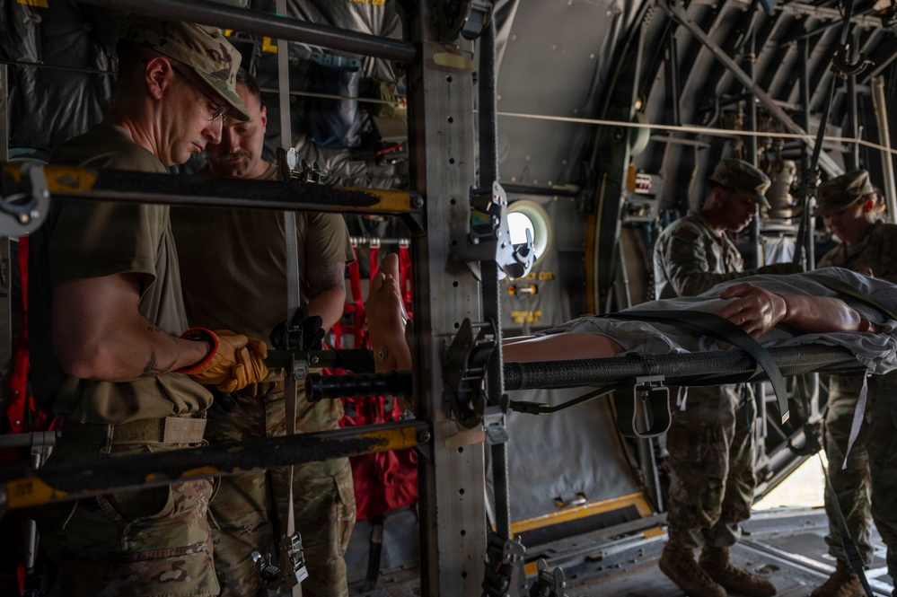 Airman train for patient transport operations
