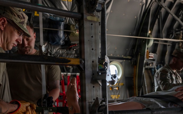 Airman train for patient transport operations