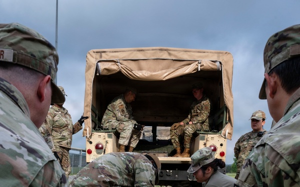Airman train for patient transport operations