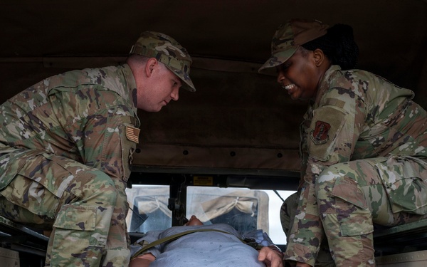 Airman train for patient transport operations