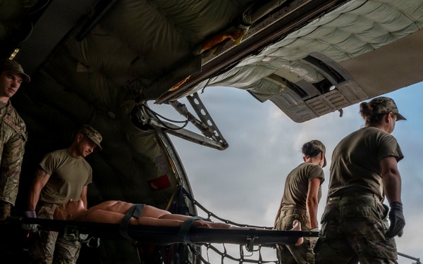 Airman train for patient transport operations