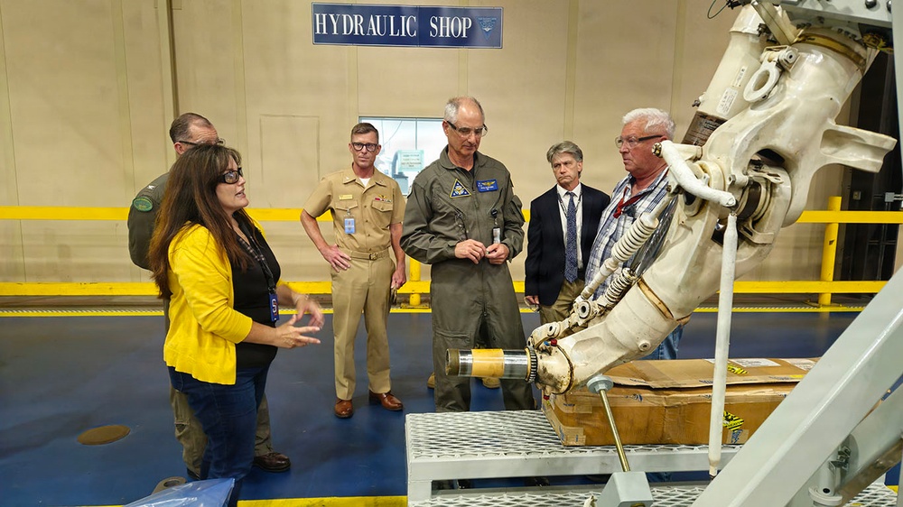 VADM Verissimo (Commander Naval Air Forces) at Fleet Readiness Center Southwest