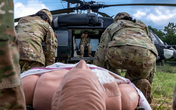 Airman train for patient transport operations
