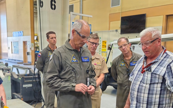 VADM Verissimo (Commander Naval Air Forces) at Fleet Readiness Center Southwest