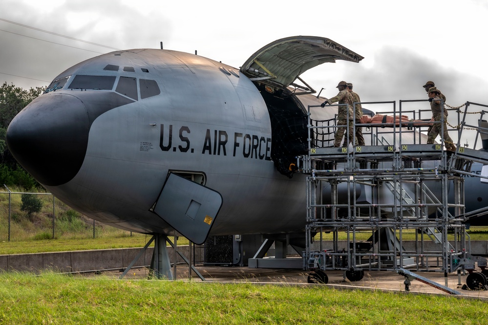 Airman train for patient transport operations
