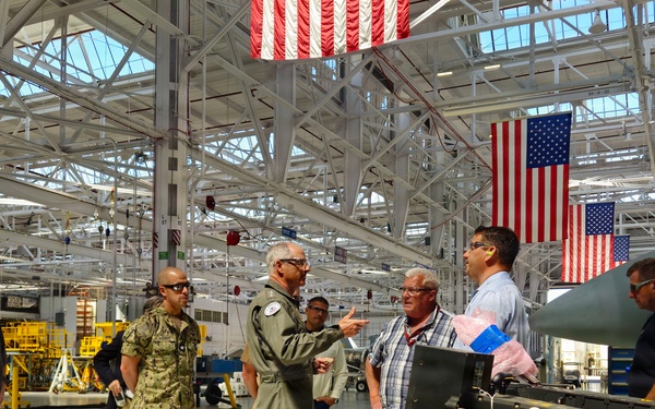VADM Verissimo (Commander Naval Air Forces) at Fleet Readiness Center Southwest