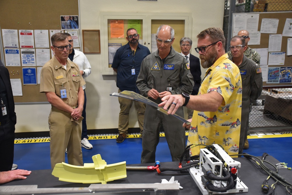 VADM Verissimo (Commander Naval Air Forces) at Fleet Readiness Center Southwest