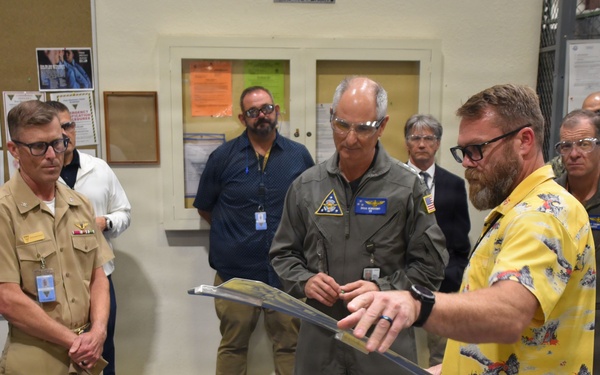 VADM Verissimo (Commander Naval Air Forces) at Fleet Readiness Center Southwest