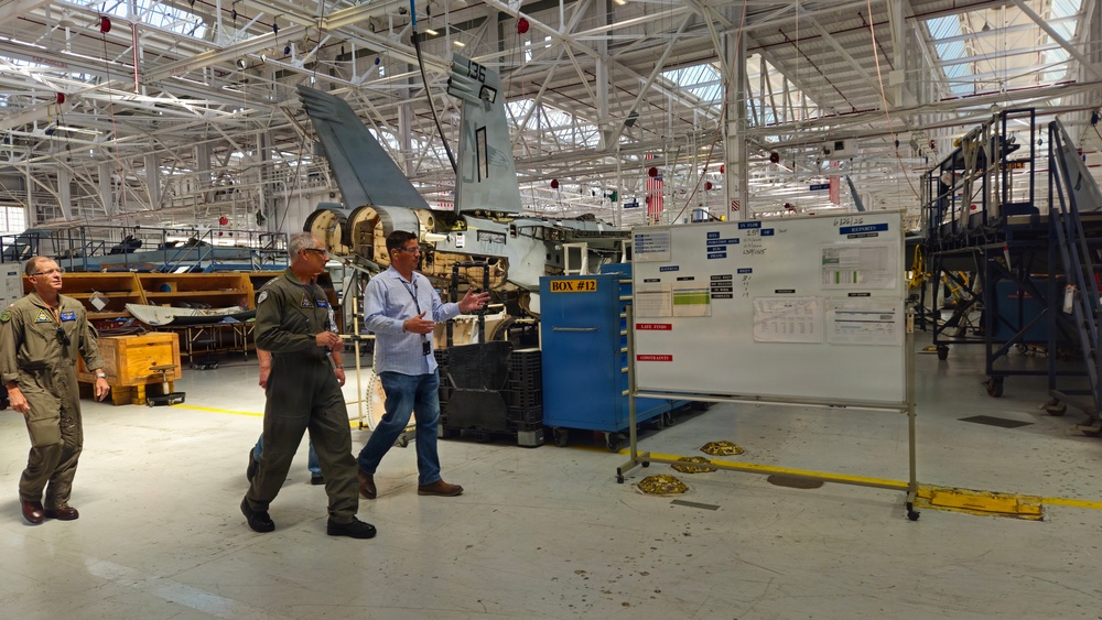 VADM Verissimo (Commander Naval Air Forces) at Fleet Readiness Center Southwest