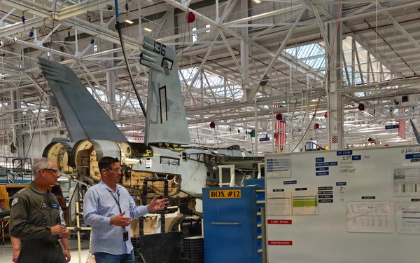 VADM Verissimo (Commander Naval Air Forces) at Fleet Readiness Center Southwest