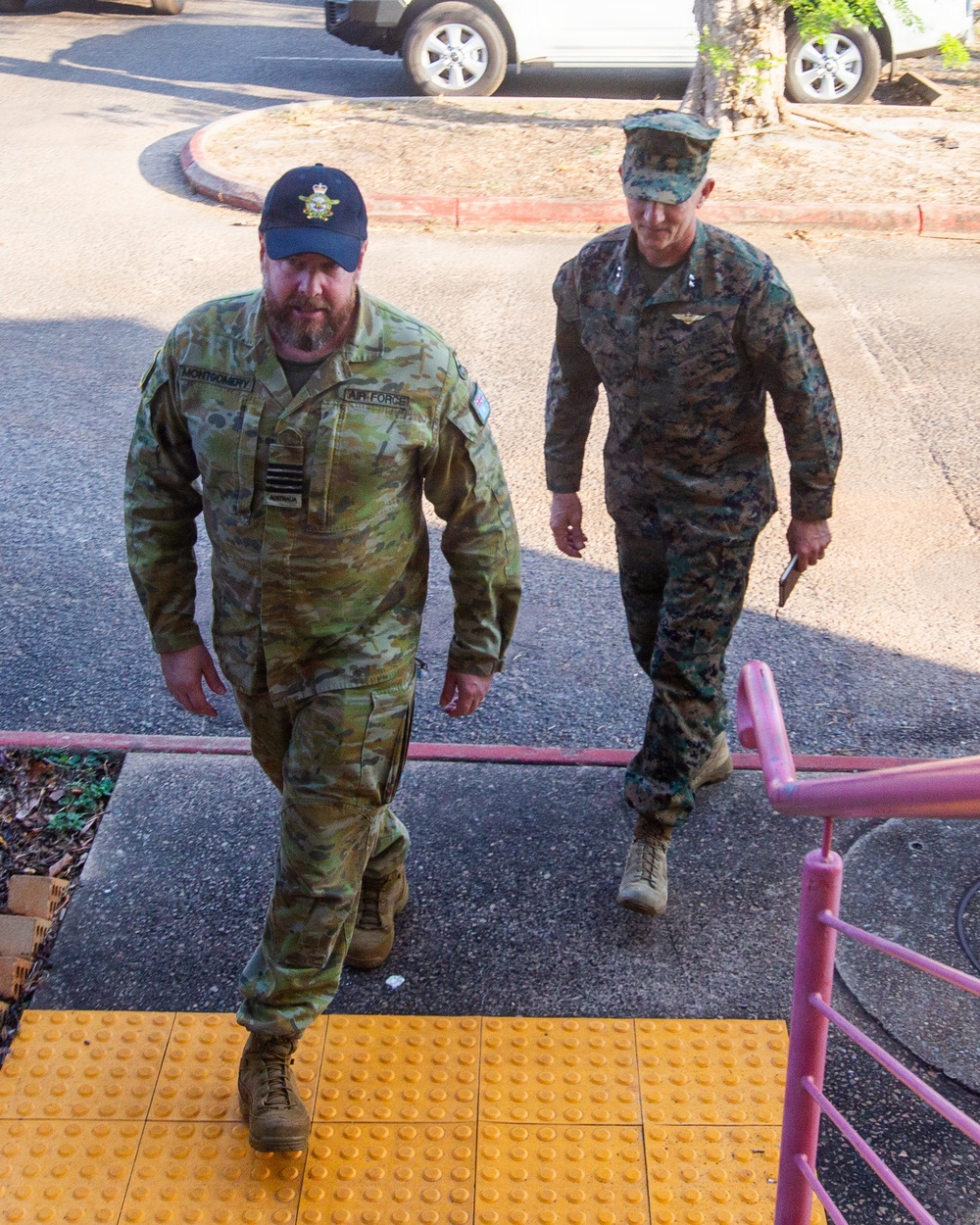 3rd MAW CG Meets with Royal Australian Air Force Air Warfare Center