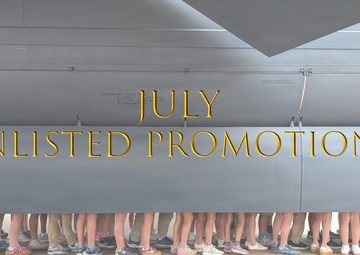 July Enlisted Promotions