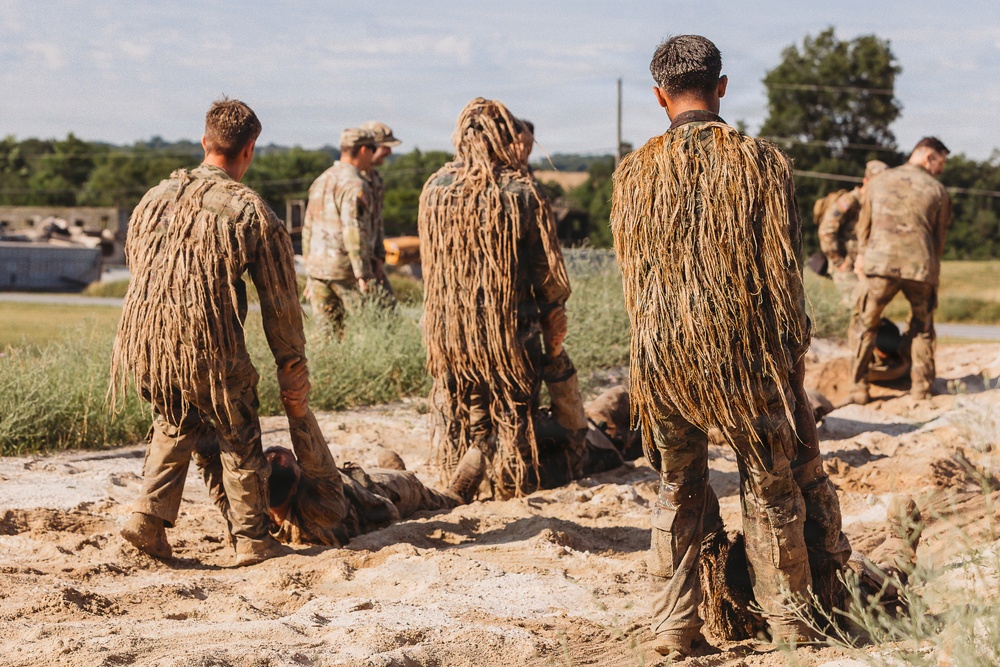 1-112th Infantry Recon squads conduct ‘ghille wash’ training event