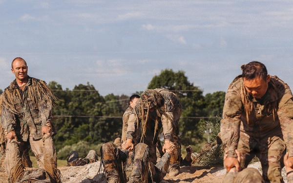 1-112th Infantry Recon squads conduct ‘ghille wash’ training event