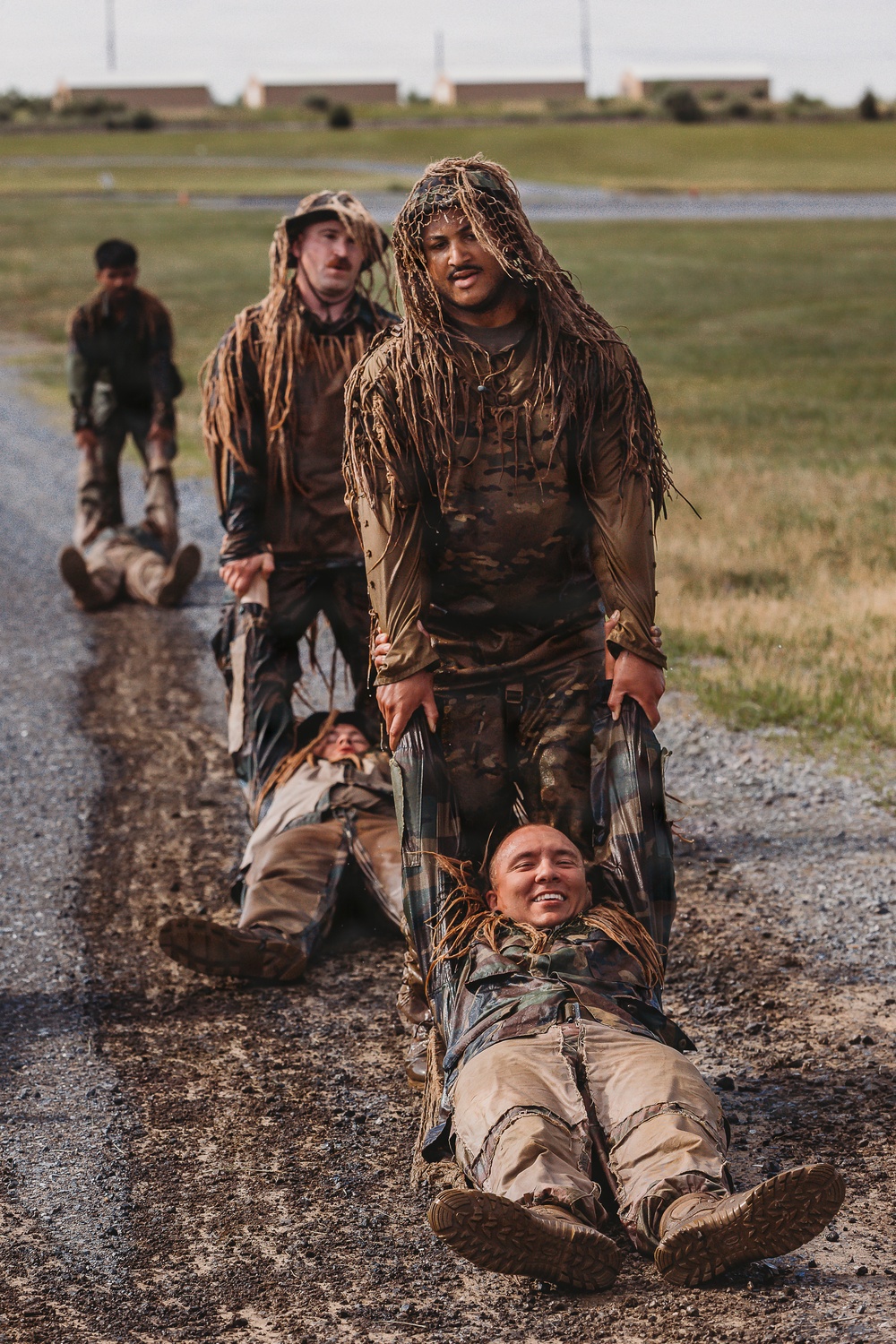 1-112th Infantry Recon squads conduct ‘ghillie wash’ training event