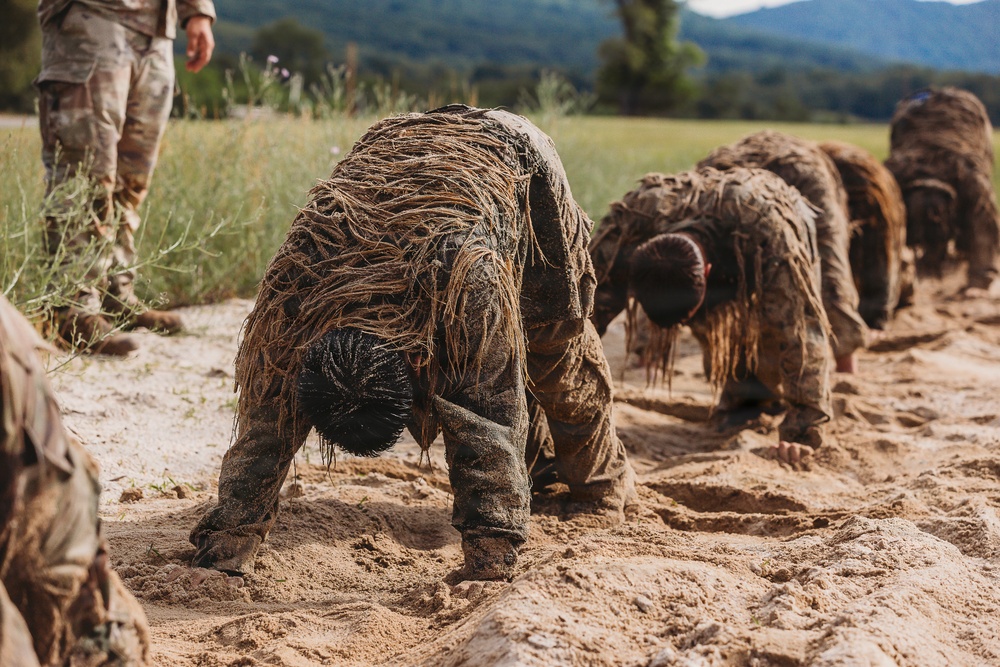 1-112th Infantry Recon squads conduct ‘ghillie wash’ training event