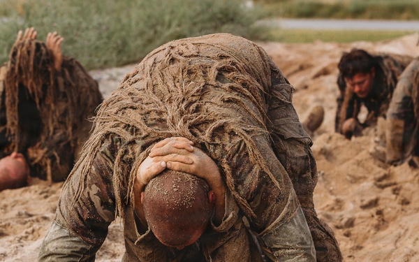 1-112th Infantry Recon squads conduct ‘ghillie wash’ training event